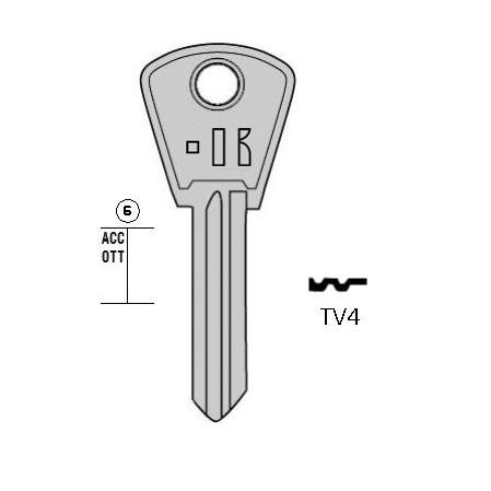 Cilindersleutel messing, TV4, TR1, TV-12, TO1