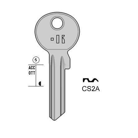 Cilindersleutel messing, CS2A, CE2X, CE-7D, CE5DL, 201K, CE14D, L429