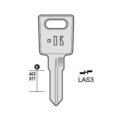 Cilindersleutel messing, LAS3, LS11, LAS-KT, LAS14, 1324, LAS8, L303