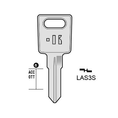 Cilindersleutel messing, LAS3S, LS11R, LAS-TK, LAS14R, 1324,5, LAS8L, L304