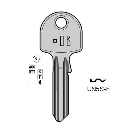 Cilindersleutel messing, UN5S-F, UL051, U-5I, U5SLN, 707L, UNL5L, L518
