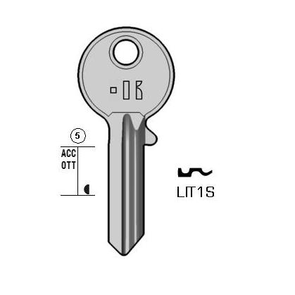Cilindersleutel messing, LIT1S, LT2, LIT-1I, LO5E, 1168, LIT10, L350