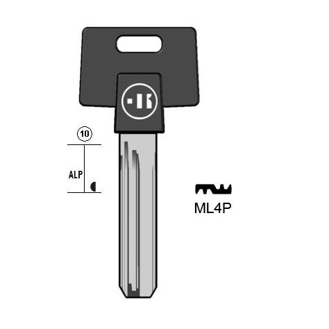 Cilindersleutel nieuwzilver, ML4P, MTK4RP, MUL-T3P, MLT1RP76, 1470, S13MTKP