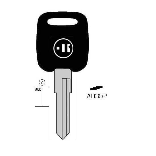 Autosleutel staal, AD35P, HU49BP, AU-AHP, HF44P2, 1382PS43, AD15AP