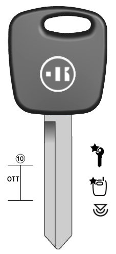 Autosleutel messing, FD21TK, FO38RTE, TP-2FO-15DP, T03FD16RP, T30H72
