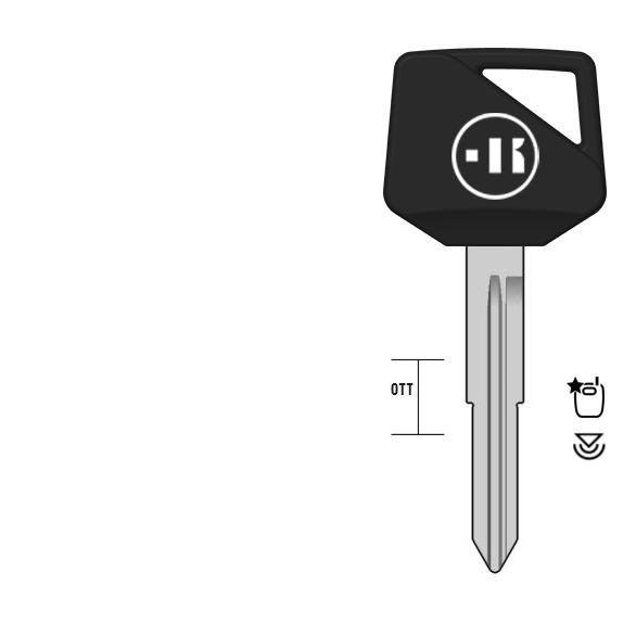 Motorsleutel messing, HD70TK, HON70TE, TP00HOND-24P1, TOOHD55P, HD70TK, TOHO64F