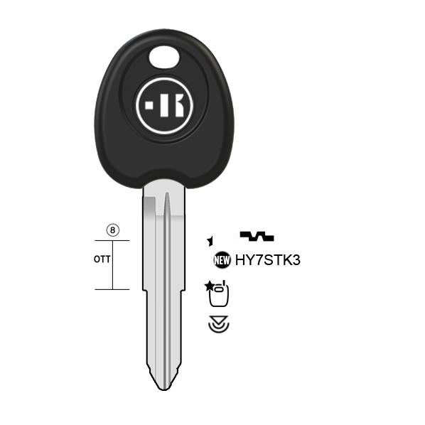 Autosleutel messing, HY7STK, HYN7RTE, TP00HY-6DP1, T00HYN4RP, HY7STK, T00HUN8L