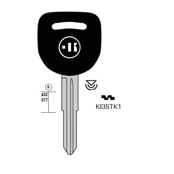 Autosleutel messing, KI3STK, KIA3RTE, KI3STK