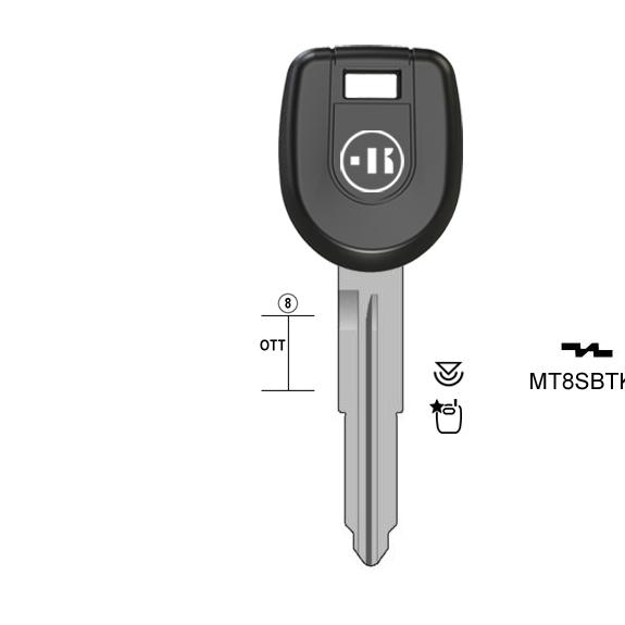 Autosleutel messing, MT8SBTK, MIT11RTE, TP00MIT-8DP2, MT8SBTK, T00MS3A