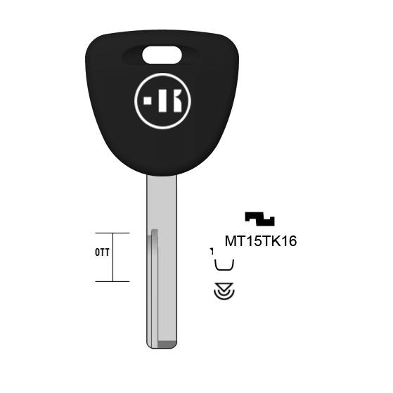 Autosleutel messing, MT15TK, HU56RTE, TP00HU-DHP3, T00HF49P, MT15TK