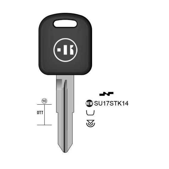 Autosleutel messing, SU17STK, SZ11TE, TP00SUZU-8IP1, T00SZ10P, SU17STK, T00SU21