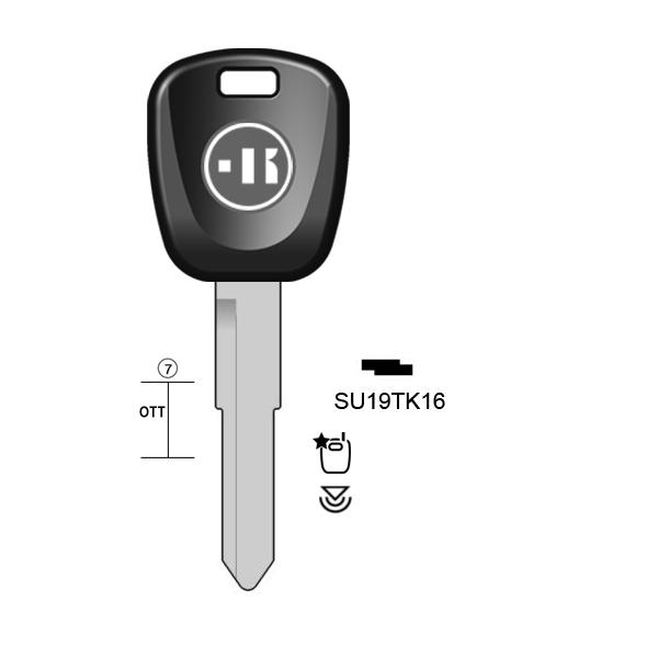 Autosleutel messing, SU19TK, HU133RTE, TP00SUZU-14P2, T00SZ15P, SU19TK