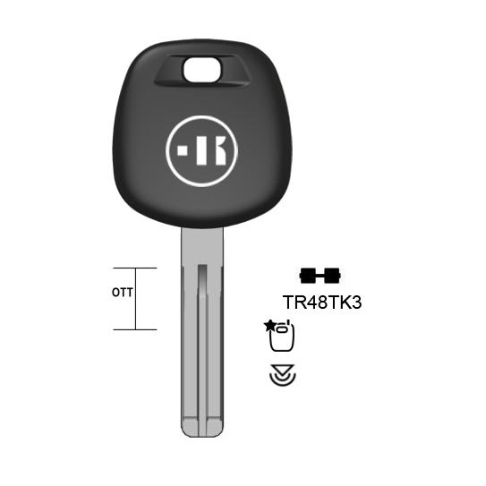 Autosleutel messing, TR48TK, TOY48BTE, TP00TOYO-30P, T00TY47P, TR48TK, T00TY59