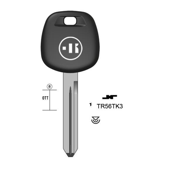 Autosleutel messing, TR56TK, TOY47TE, TP00TOYO-19P, T00TY45P, TR56TK, T00TY57L