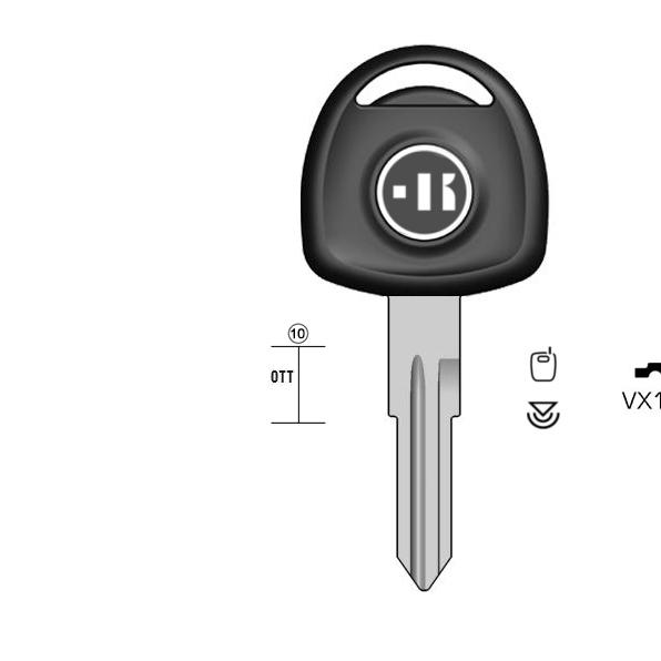 Autosleutel messing, VX1TK-1, HU46TE, TP00OP-SP, T00HF43, VX1TK, T00HF54