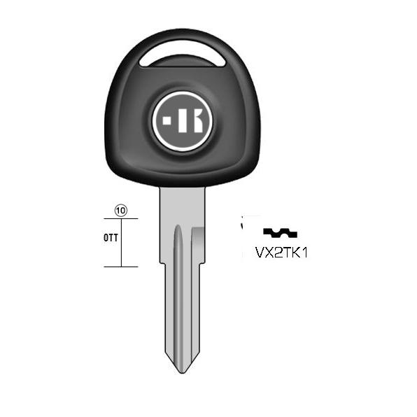 Autosleutel messing, VX2TK, YM28TE