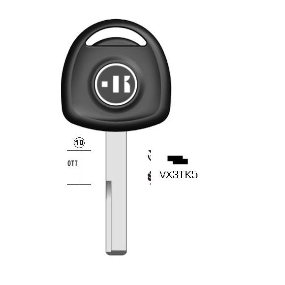 Autosleutel messing, VX3TK, YM27TE