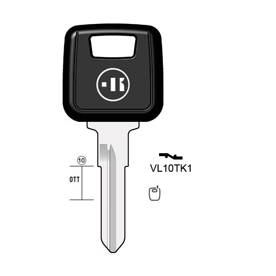 Autosleutel messing, VL10TK-1, NE51TE, TP00NE-18P1, T00NE61P, VL10TK, T00NN62