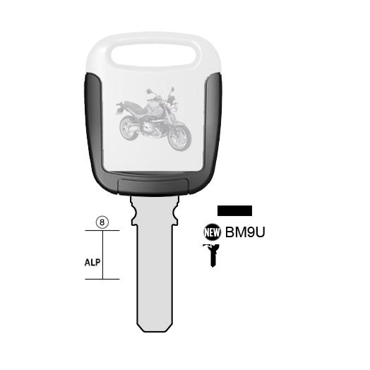 Hoefijzersleutel nieuwzilver, BM9U, BW9MEH, BM-7.P, BM9U