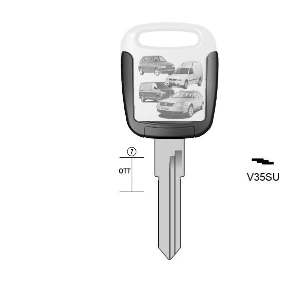 Hoefijzersleutel messing, V35SU, HU49REH, VO-2D, V35SU