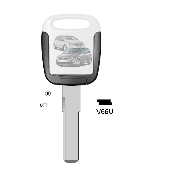 Hoefijzersleutel messing, V66U, HU66EH, HU-HAA.P, V66U