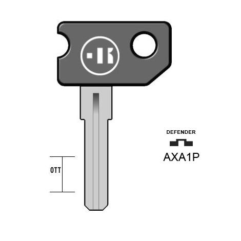 Fietssleutel messing, AXA1P, AX7RAP, AX-2P, AX3P167, 1942PS112, L752