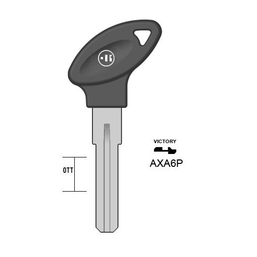Cilindersleutel messing, AXA6P, AX9CP, AX-5DP1, AX8P170, L753