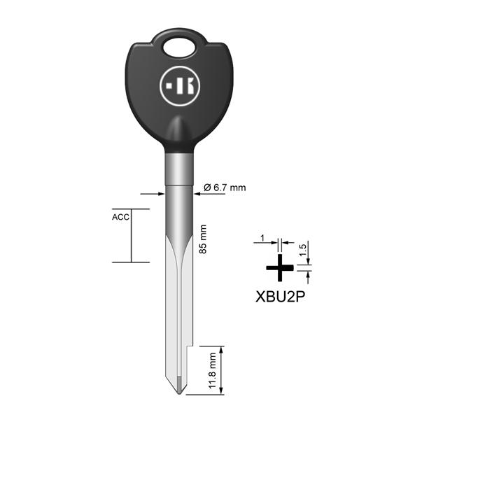 Kruissleutel staal, XBU2P, XBW2, BUR-2X