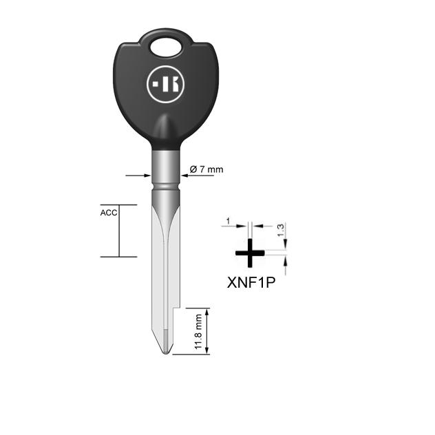 Kruissleutel staal, XNF1P, XN1P, NEF-1X, XNMF-1
