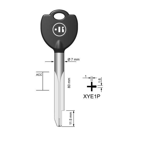 Kruissleutel staal, XYE1P, XY4P, YA-4X