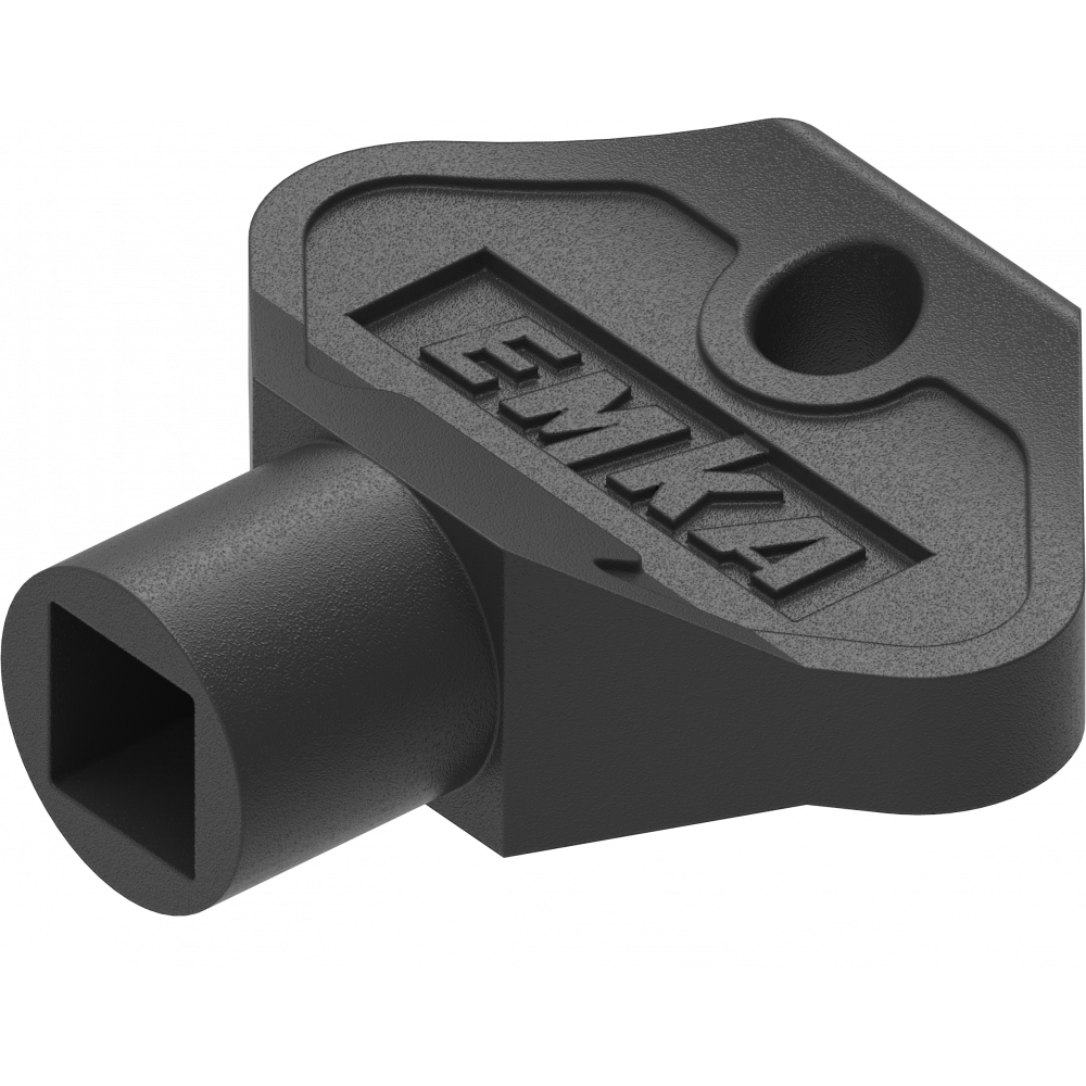 Doornsleutel Emka kunststof 8mm vierkant klein (40mm)
