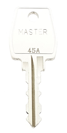 Cilindersleutel staal, HS45A (Hoofdsleutel voor 0802 en 0806)