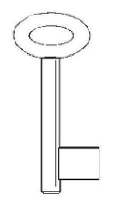 Dopsleutel blind 6,5 mm
