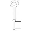 Borstsleutel blind 7 mm