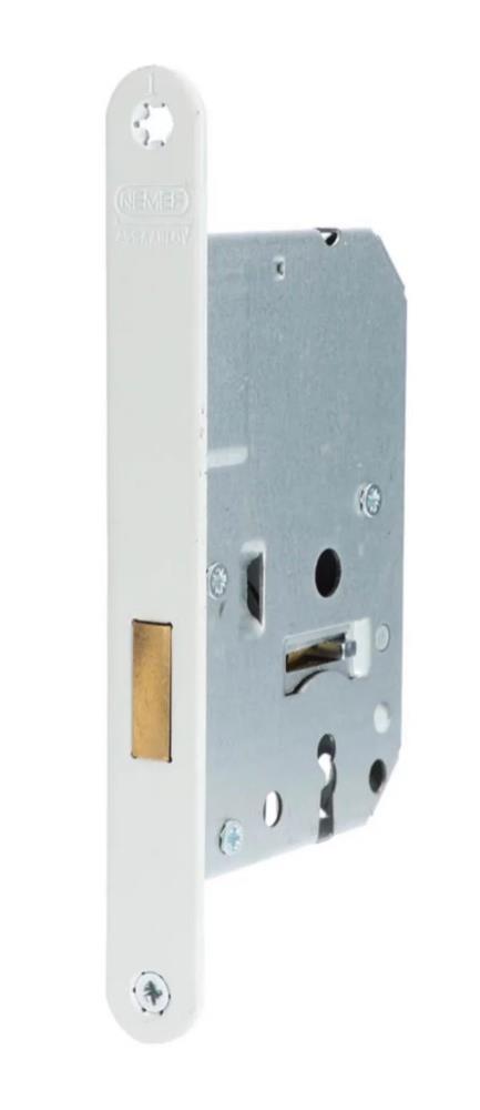 Insteekslot Nemef N1256/2 kastslot met afgeronde gelakte voorplaat