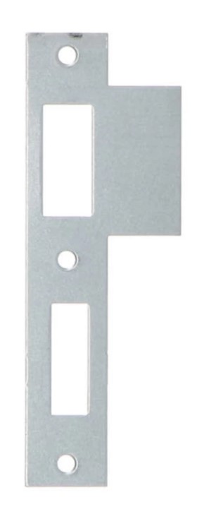 Afgeronde sluitplaat P1266/12 verzinkt t.b.v. dag- en nachtslot