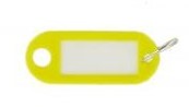 10110-5 - 100st Sleutellabel geel, met ring