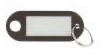 10110-9 - 100st Sleutellabel bruin, met ring