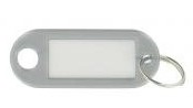 10110-19 - 100st Sleutellabel zilver, met ring