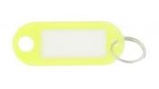 10110-25 - 100st Sleutellabel neon geel, met ring
