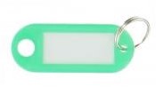 10110-26 - 100st Sleutellabel neon groen, met ring