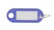 10110-27 - 100st Sleutellabel paars, met ring