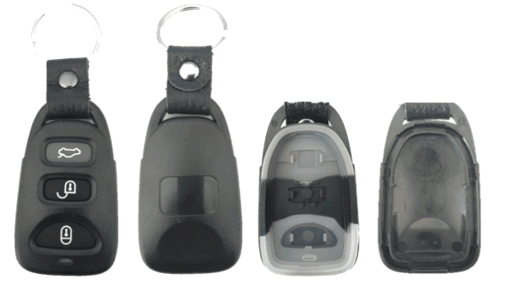 HYU-S15C, 3 knops, Kia/Hyundai style, lege behuizing