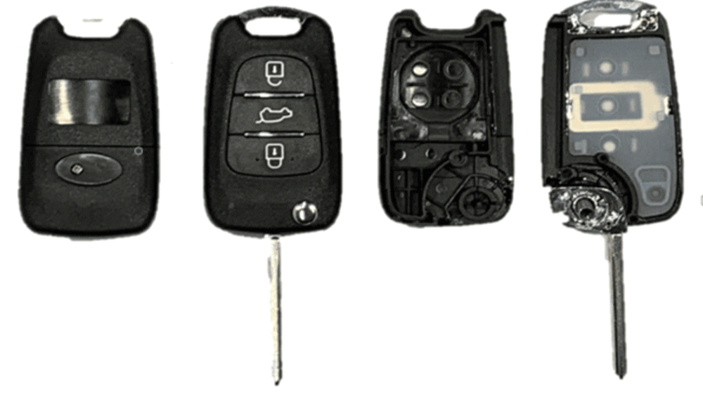 HYU-S26E, 3 knops, Kia/Hyundai style, lege behuizing