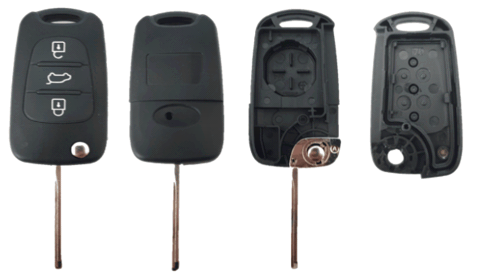 HYU-S26C, 3 knops, Kia/Hyundai style, lege behuizing