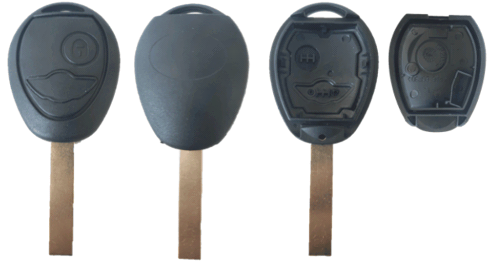 BMW-S09, 2 knops, Mini style, lege behuizing