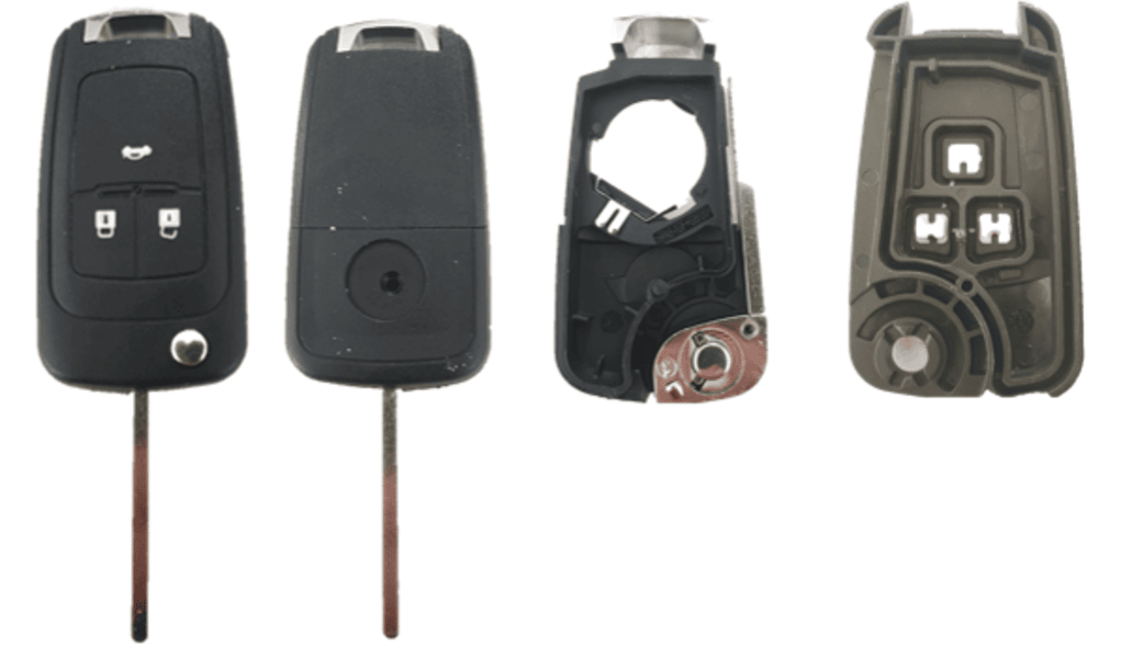 OPE-S40, 3 knops, Opel style, lege behuizing