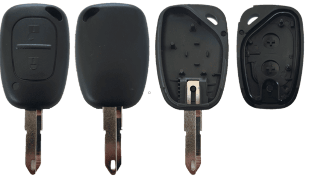 REN-S04A, 2 knops, Renault style, lege behuizing
