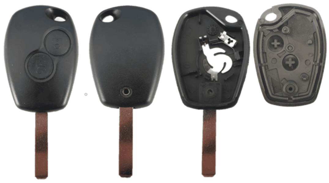 REN-S07B, 2 knops, Renault style, lege behuizing