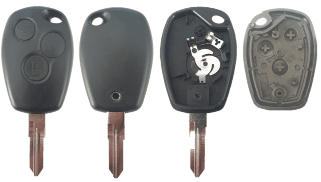 REN-S06D, 3 knops, Renault style, lege behuizing